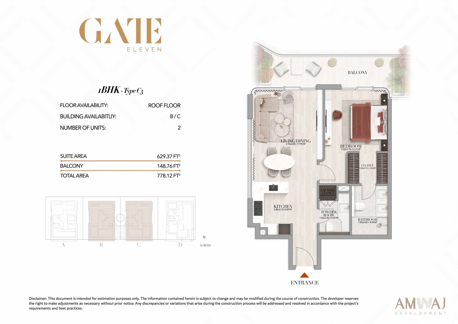 1 Bedroom - View 7